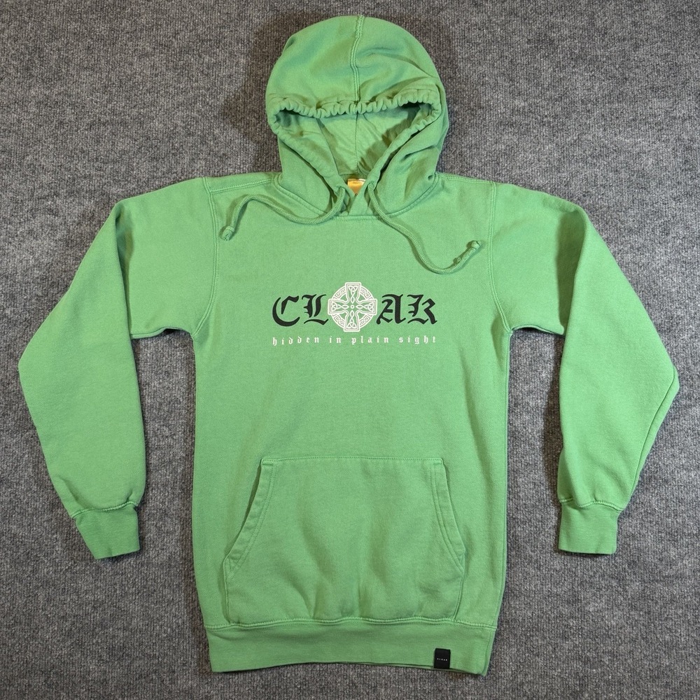 Cloak Hidden in Plain Sight‎ Celtic Cross Green Hoodie XS